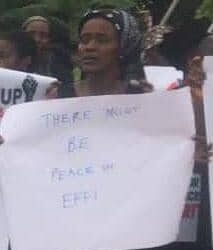 Effi Community protest sparks division: Women’s President distances herself from demonstrators