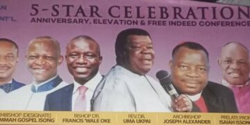 30000 worshippers expected at Bishop Emmah Isong’s elevation to Archbishop in Calabar