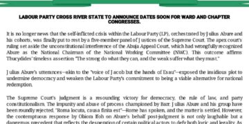 Cross River Labour Party Embarks on Reconciliation Drive Following Supreme Court Verdict