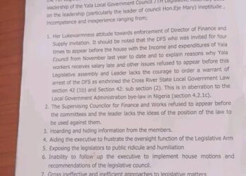 Lawmakers in Cross River suspend speaker over alleged incompetence