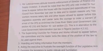 Lawmakers in Cross River suspend speaker over alleged incompetence