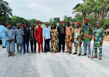 High Chief Higgins Peters Lauds Gov. Bassey Otu, Creates Awareness on The Ongoing Okuku-Okpoma-Mfon Road Construction