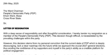 Augustine Aidam Dumps PDP, Declares Support for Governor Otu’s Vision in C/River