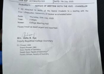 Cross River varsity, students face-off over dental council admission quota