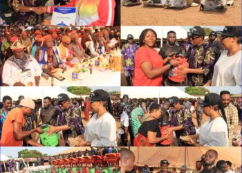 COMMISSIONER JOHNSON EBOKPO  EMPOWERS 250 STUDENTS, 55 WIDOWS, RICE FARMERS IN OBUBRA
