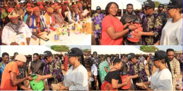 COMMISSIONER JOHNSON EBOKPO  EMPOWERS 250 STUDENTS, 55 WIDOWS, RICE FARMERS IN OBUBRA