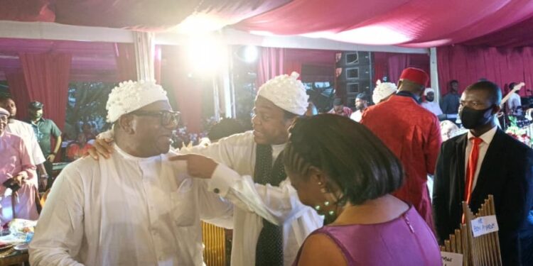 C/River NDDC Rep, Rt. Hon. Orok Duke, Congratulates Donald Duke on Daughter’s Traditional Marriage
