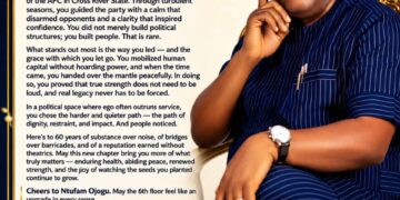 C’River Federal Commissioner, Dr Owa, felicitates Ntufam Ekum Ekok Ojogu on his 60th birthday